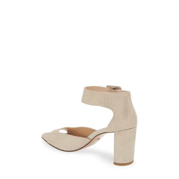 Pelle Moda Women's Dark Taupe Vinni Ankle Strap Sandal Heels Sz US 7 EU 37.5 - Picture 3 of 10